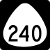 Hawaii Route 240 marker