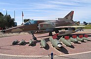 An Israeli made IAI Kfir of 144 Squadron "Phoenix" with different weapons – also at Ramat David