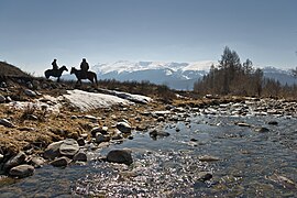 Казахи-егеря. Маркакольский заповедник, Алтай