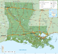 Image 8Geographic map of Louisiana (from Louisiana)