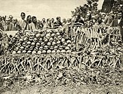 The remains of Serbs executed by Bulgarian soldiers in the Surdulica massacre during World War I. An estimated 2,000–3,000 Serbian men were killed in the town during the first months of the Bulgarian occupation of southern Serbia.[95]