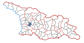 Location of the municipality within Georgia