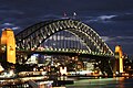 Sydney Harbour Bridge as viewed from the Sydney Opera House.