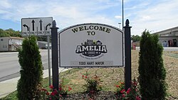 Amelia welcome sign