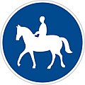 Route for animal riders (bridleway)