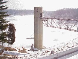 Cagles Mill Lake as seen from dam. U.S. Army Corps of Engineers photo.