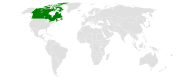 Location map for Canada and Fiji.