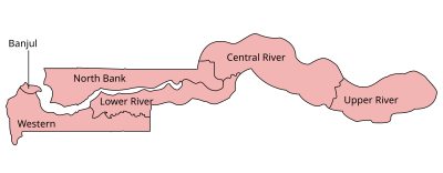 Divisiones de Gambia