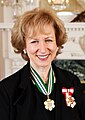 Kim Campbell PC CC OBC QC, BA 1969, LLB 1986, Canada's 19th Prime Minister, and the first female to serve in the office