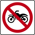 SR-32A6: Prohibido tránsito de motocicletas