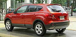 Rear of Nissan Dualis