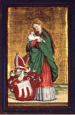 Reproduction of painting of Saint Agnes of Rome