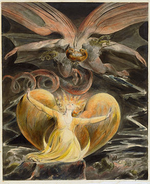 The Great Red Dragon and the Woman Clothed with the Sun (William Blake, 1805-1810)