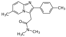 Zolpidem structure.svg