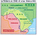 Молдавия по пакту Молотова — Риббентропа, в 1940.