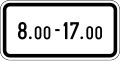 Т10 Validity time of the traffic sign