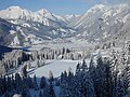 Snow covered Alps near Ehrwald, Austria