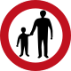 Pedestrians prohibiton