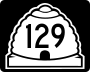 State Route 129 marker