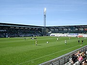 The interior of the stadium, prior to a match