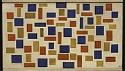 Theo van Doesburg, 1918, Composition XI, oil on canvas, 57 × 101 cm