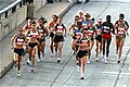 Elite Women start Chicago Marathon 2008, including Lidiya Grigoryeva, eventual race winner.