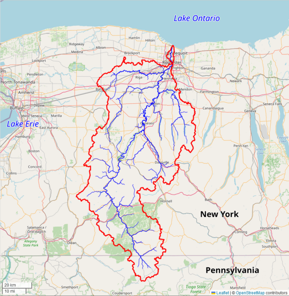 File:Genesee River Watershed.png