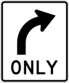 L2 Right turn only