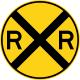 Railroad crossing ahead