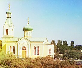 Церковь Святителя Николая Чудотворца. 1912 год. Фотография принадлежит Сергею Прокудину Горскому.