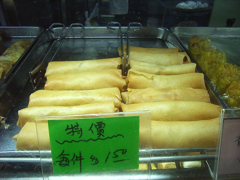 File:Spring rolls on sale.jpg