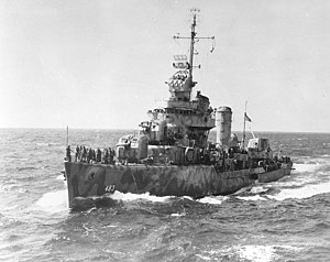 эсминец USS Aaron Ward (DD-483) типа «Гливс»