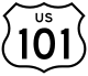 Three-digit U.S. route shield, California