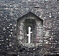 A triangular arch built using masonry (White Castle, Monmouthshire)