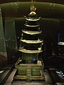 Bronze model pagoda, Goryeo period, a national treasure of Korea, Leeum Museum, Seoul, South Korea.