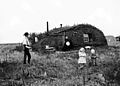 Image 20Norwegian settlers in front of their sod house in North Dakota in 1898 (from North Dakota)