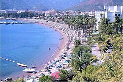 Hotels along İçmeler beach