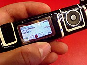 Nokia 7280, slider that hide camera