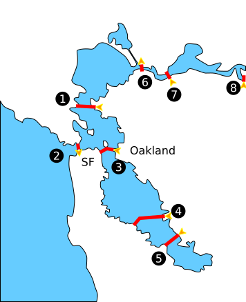 File:San Francisco Bay bridges.svg