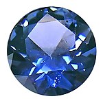 A 0.65-carat (0.130 g) AAA quality cornflower blue Yogo sapphire