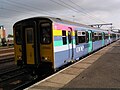 A former one fleet Class 317 electric multiple unit in Cambridge station