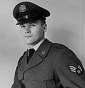 The singer Barry Sadler in military uniform