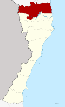 District location in Prachuap Khiri Khan Province