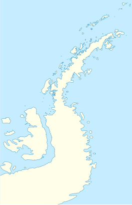 Map showing the location of Alyabiev Glacier