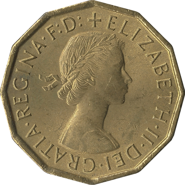 Archivo:British threepence 1967 obverse.png