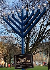 Edinburgh Menorah 2021