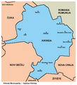 Map of Kikinda municipality