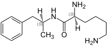 An image of the lisdexamphetamine compound