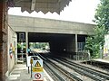 The A12 Eastern Avenue crosses the Central line just to the south of the station. Note eastbound tunnel portal.