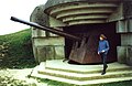 150mm World War II German gun emplacement in Normandy.